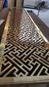 stainless-steel partition